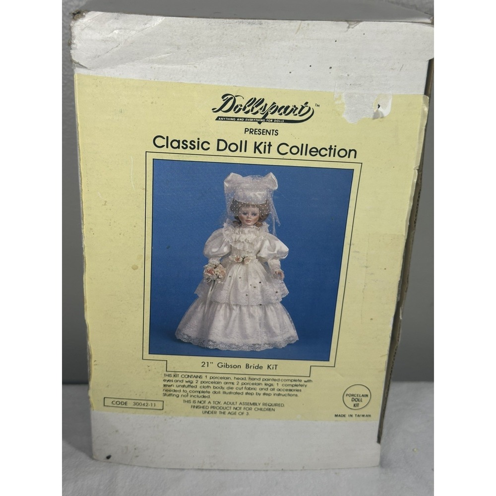 Build A Doll Dollspart porcelain doll Classic Kit 21" Make Your Own Gibson Bride